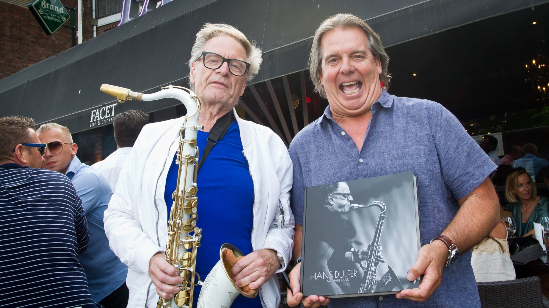 Hans Dulfer en Frans van Breemen tijdens eerdere editie van het festival.