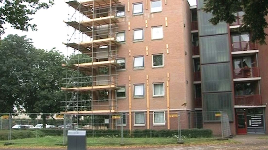 Gevels van wooncomplex moesten worden venieuwd