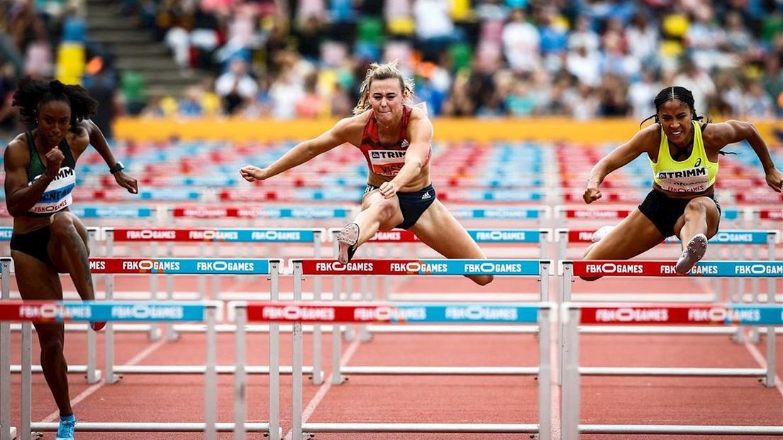 Nadine Visser in actie in Hengelo