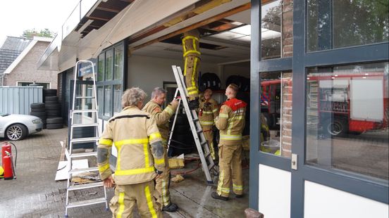 Kortsluiting veroorzaakt brandje in plafond