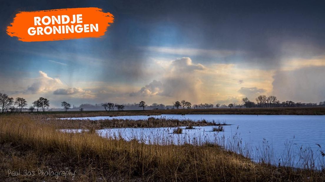 Sneeuwbuien bij Sandebuur