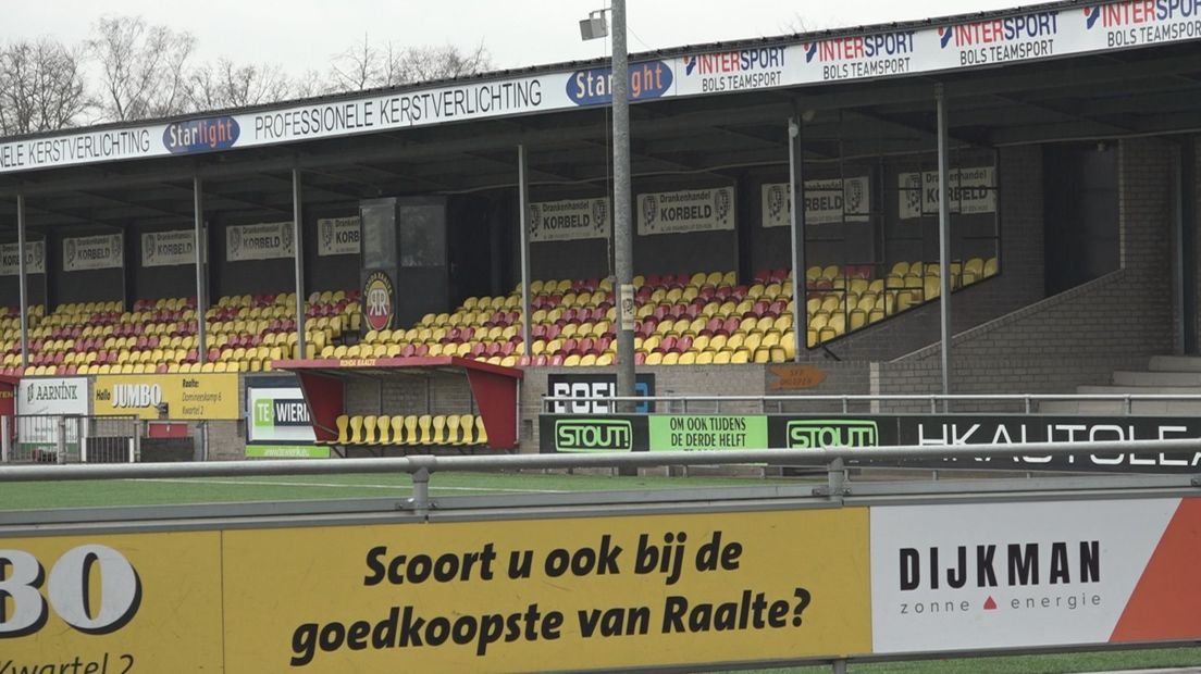 Sportpark Tijenraan in Raalte waar zaterdag de derby Rohda Raalte - VV Heino op het programma staat.