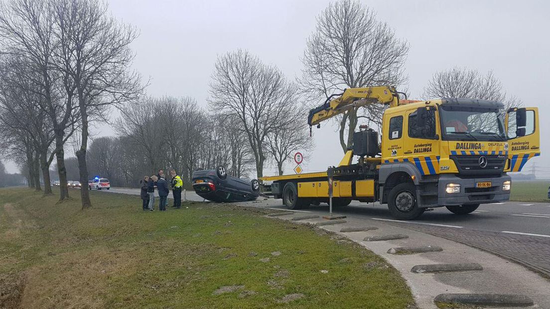 Een ongeval op de N991 (archief)