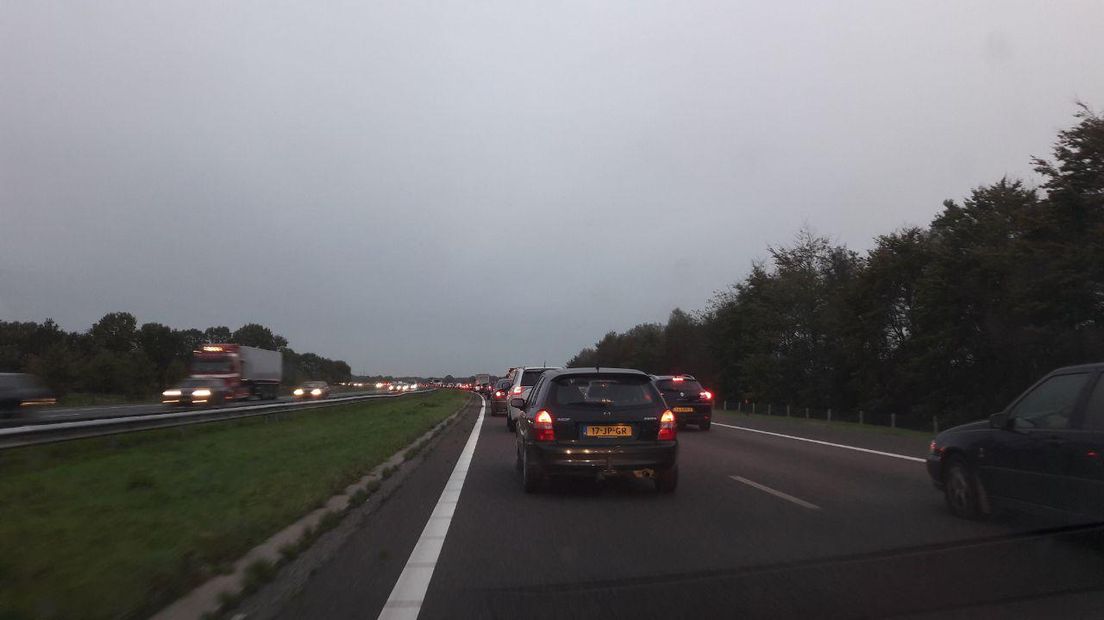 De file richting Assen (Rechten: RTV Drenthe / Erwin Kikkers)