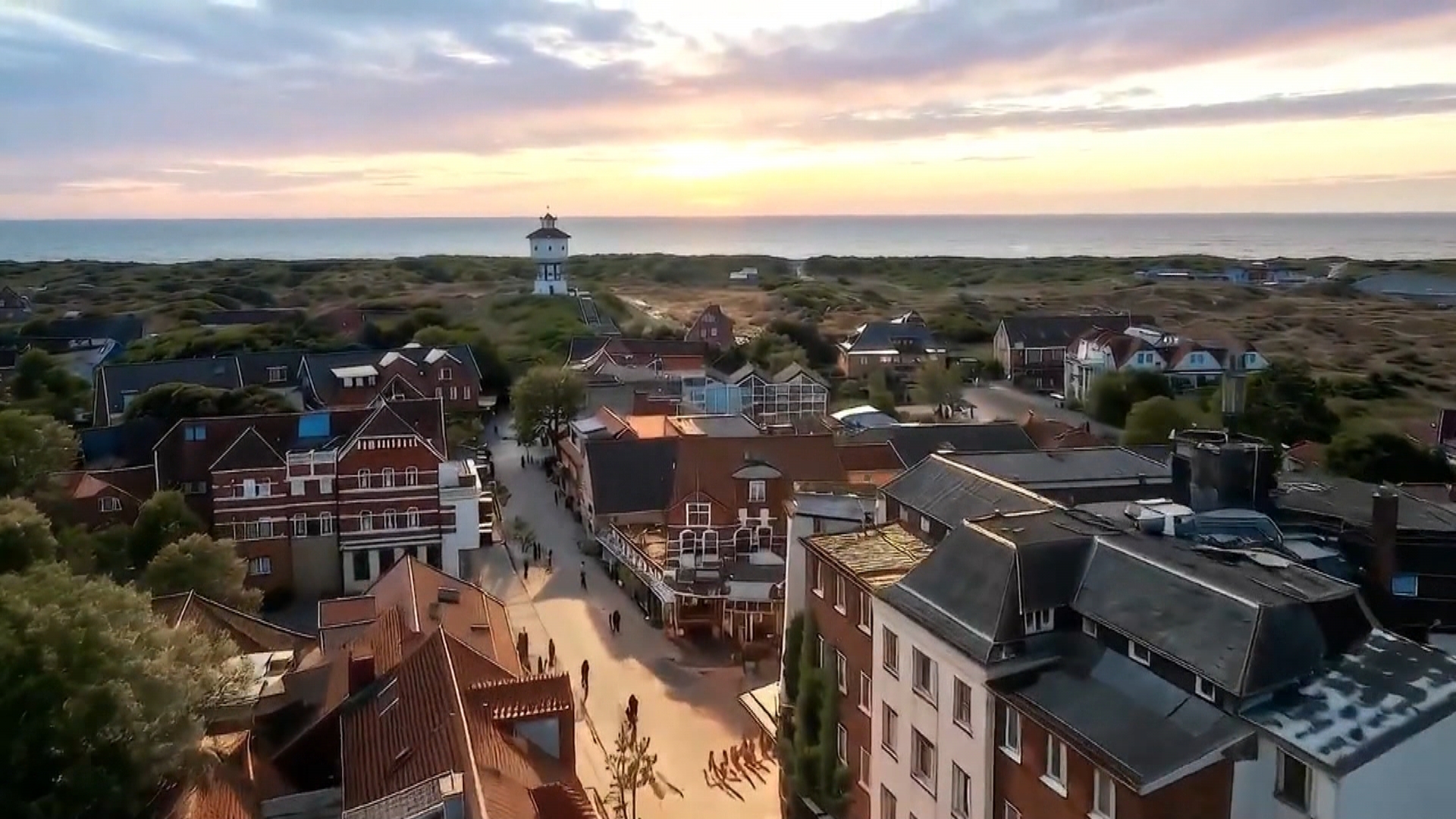 Moin Moin: kijken over de grup op Langeoog