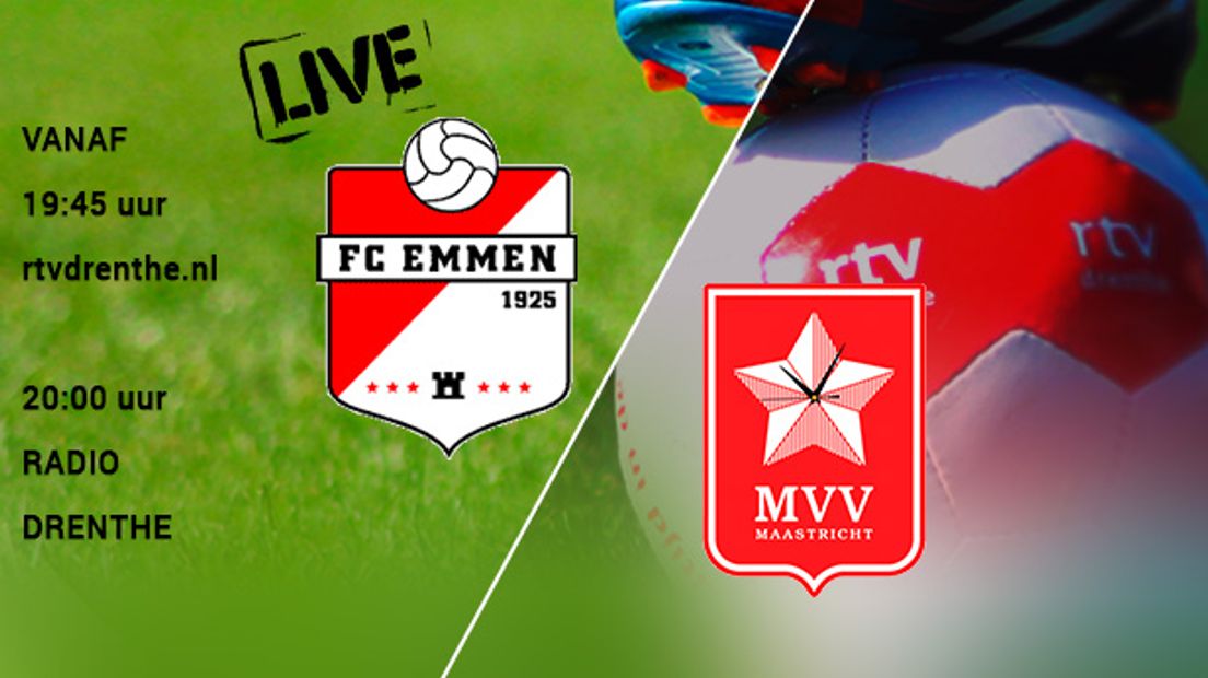 FC Emmen ontvangt koploper MVV