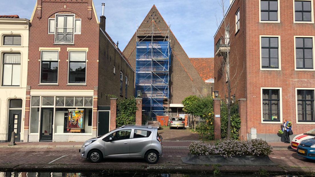 De Turfmarktkerk in Gouda vóór de sloop