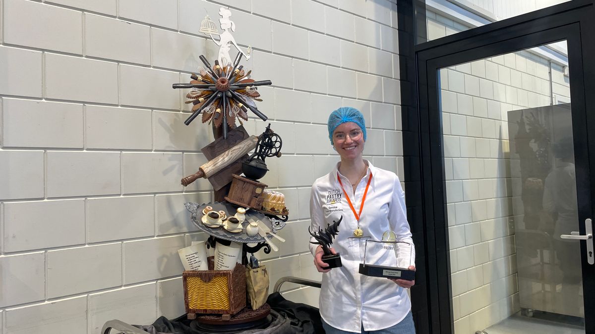 Met 'De Oale Bakkerieje' wint Hoogeveense Serena (24) titel beste patissier van Nederland