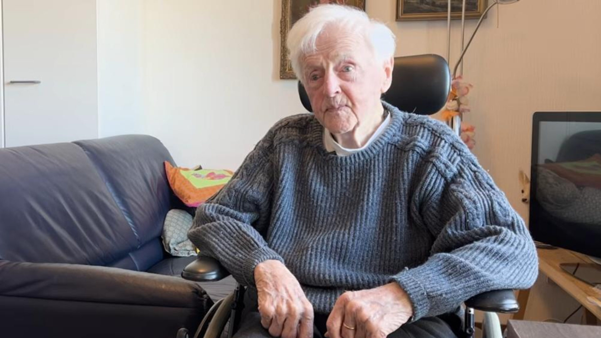 Theo van Es (106) is de oudste inwoner van Rotterdam en omstreken.