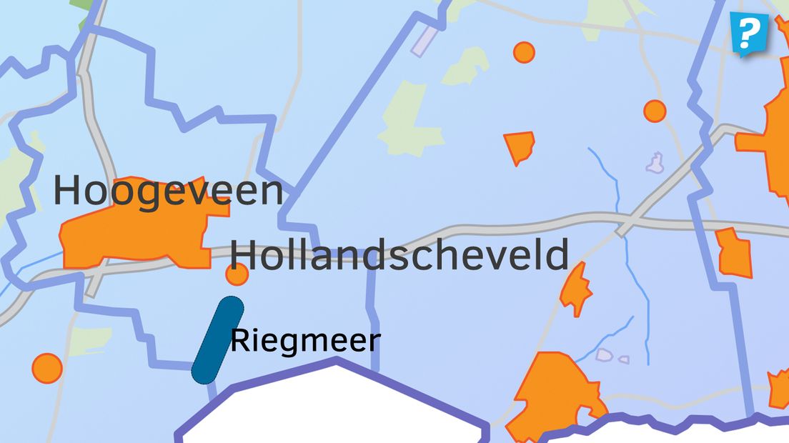 De plek waar het Riegmeer lag in de huidige situatie (afbeelding: RTV Drenthe)