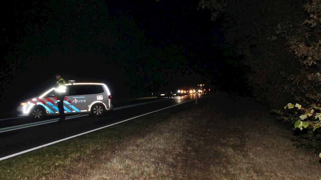 N332 dicht om brandje te blussen