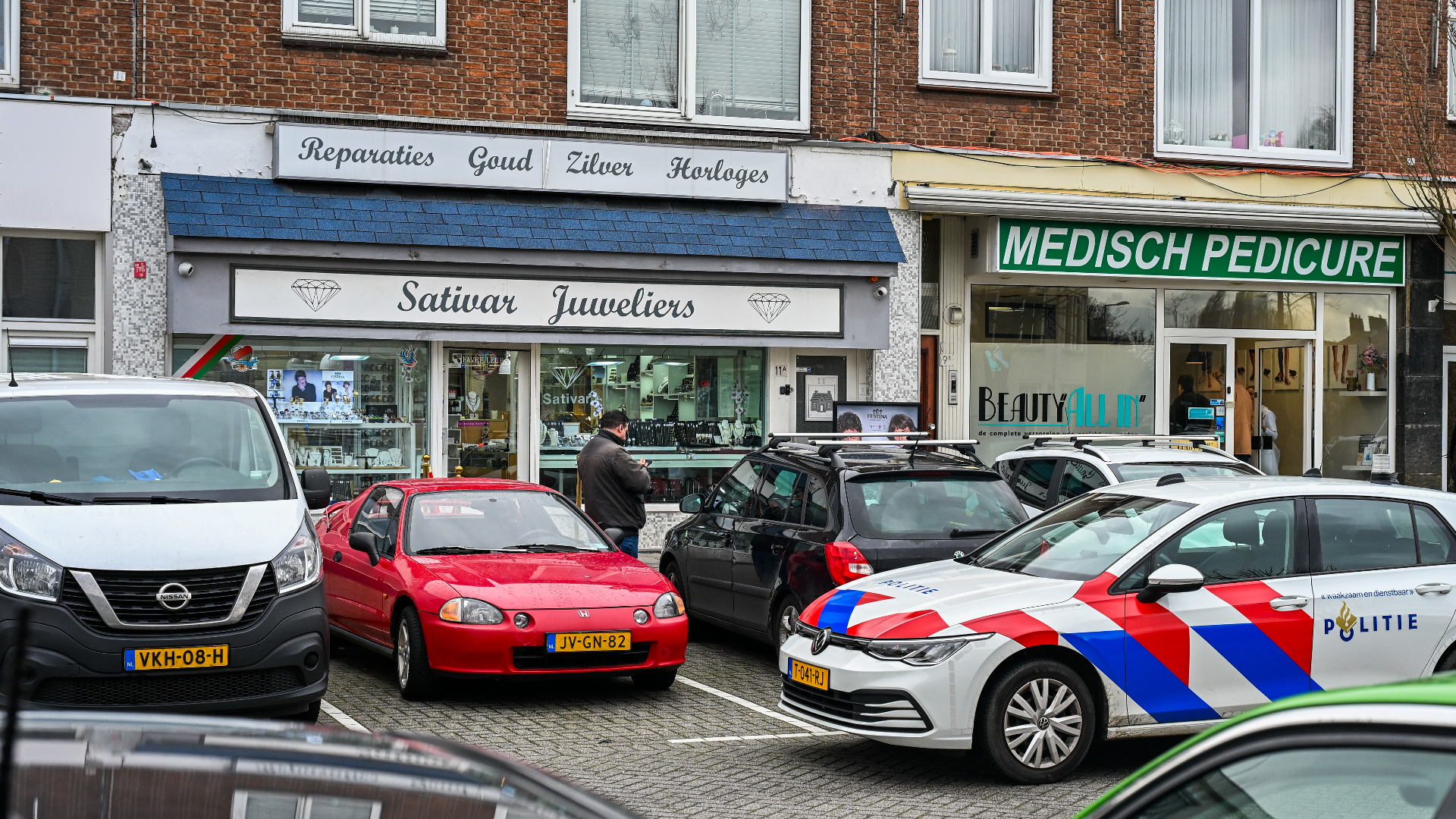 Een mislukte overval op een juwelier in Rotterdam-Overschie