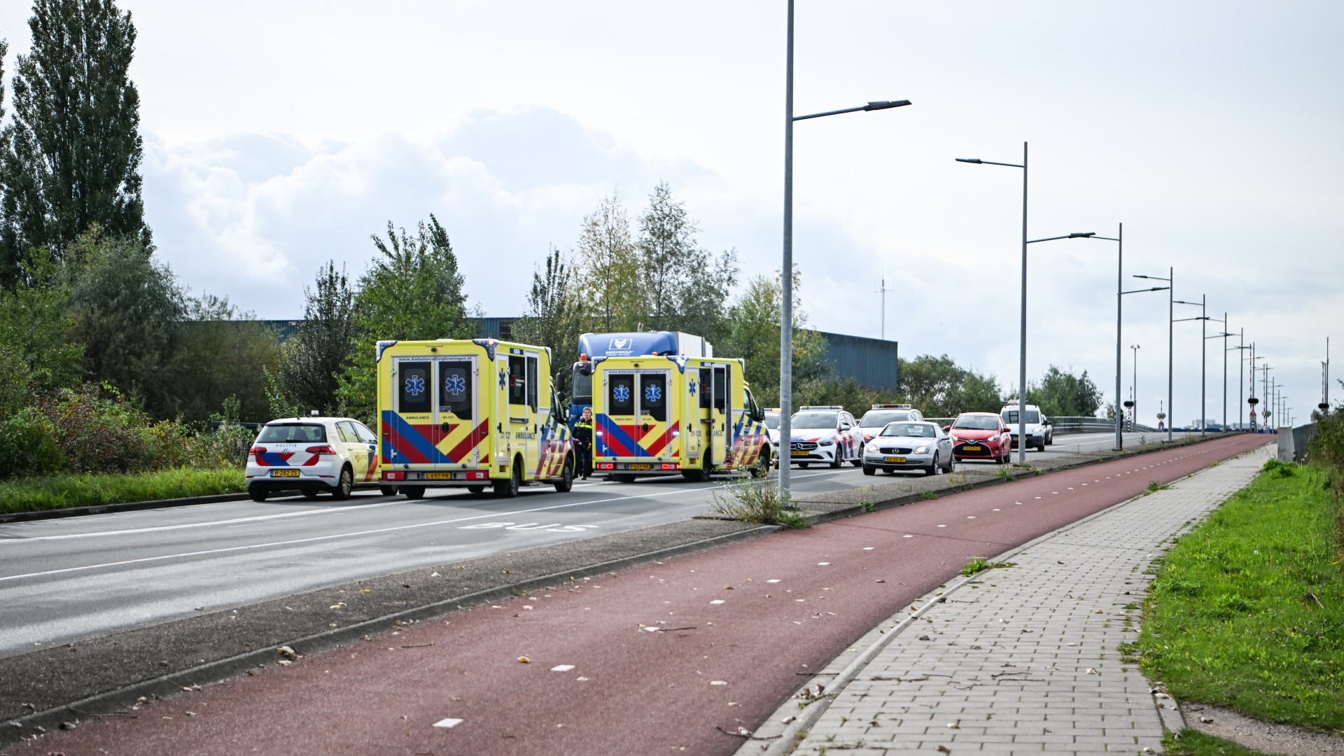 112-nieuws: Eenzijdig ongeval met auto op Sontbrug in Stad