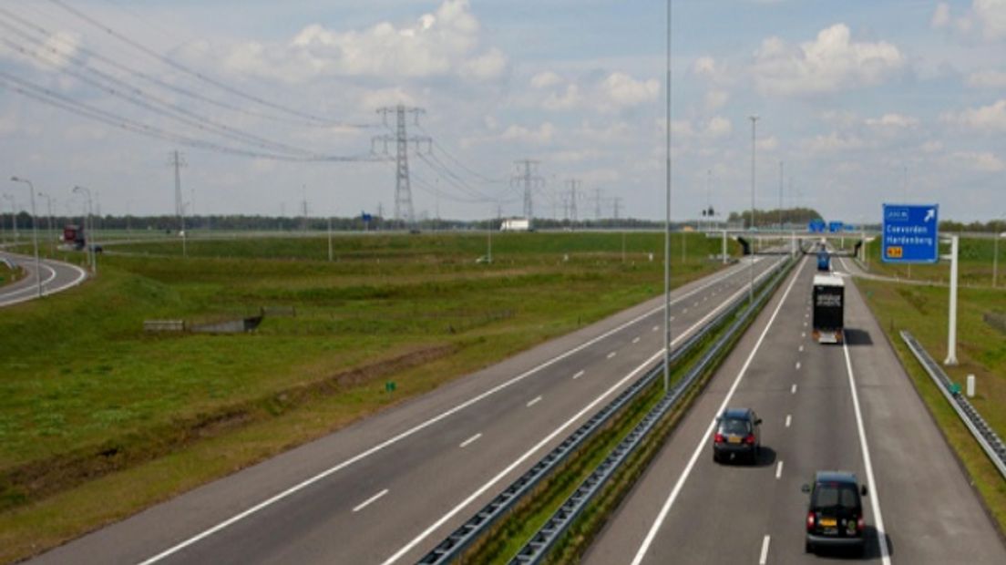 De A37 (archieffoto RTV Drenthe)