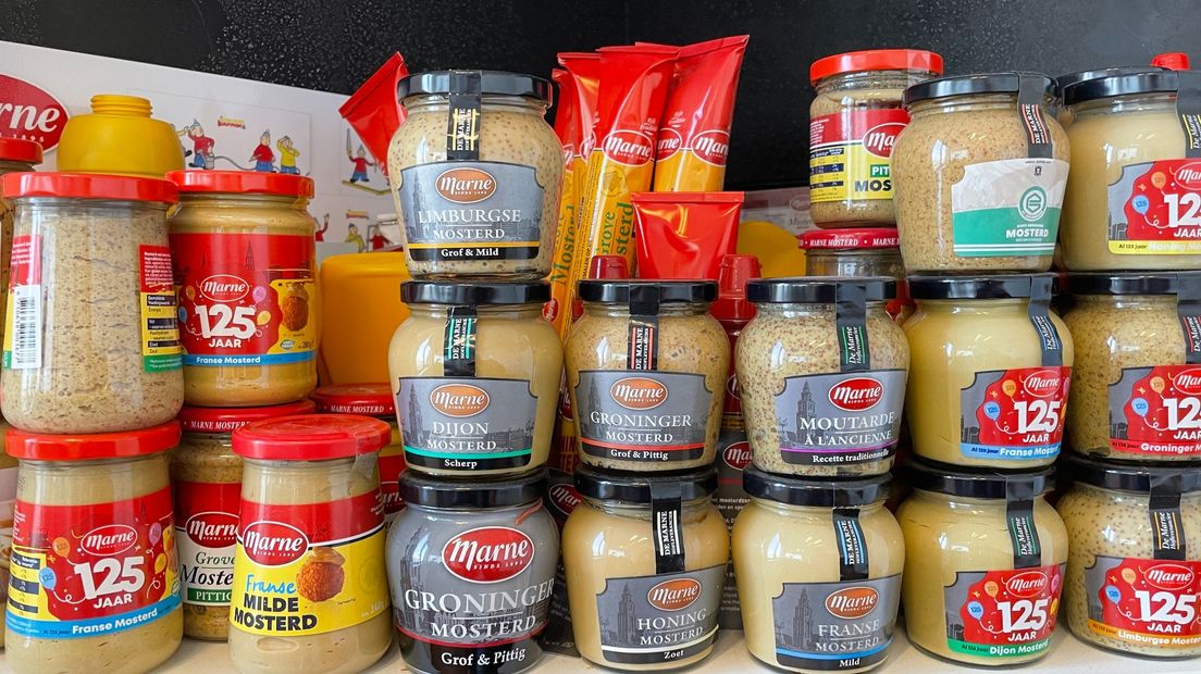 Producten uit de mosterdfabriek