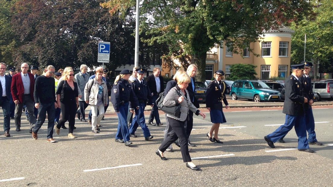 Herdenking politieagent Jan Wind in Enschede