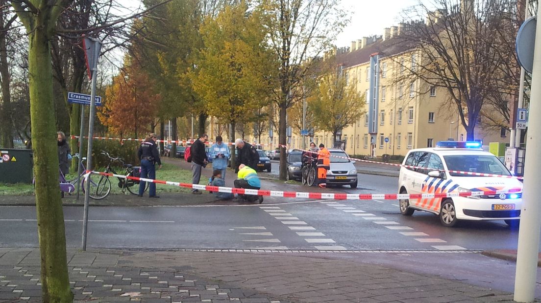 Valpartij door gladheid op Erasmusweg