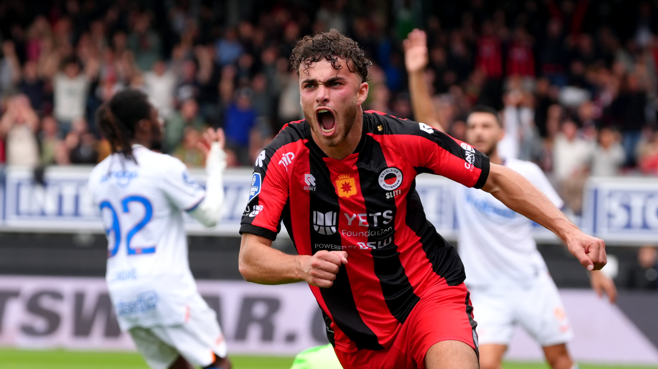 Sliti juicht na het maken van de gelijkmaker voor Excelsior