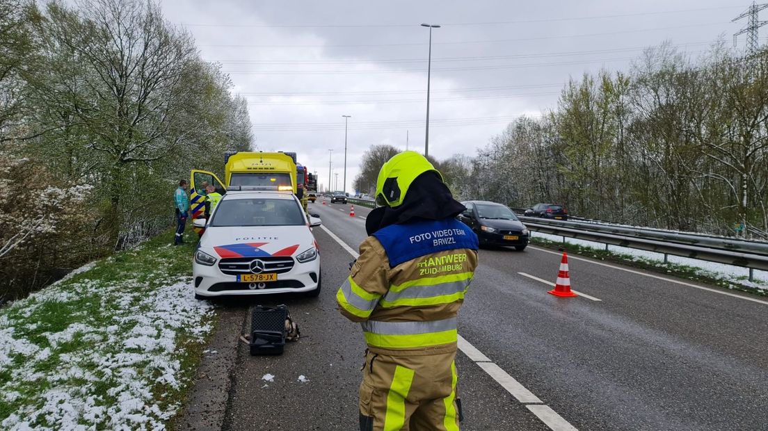 Eén rijstrook werd afgesloten na het fatale ongeval