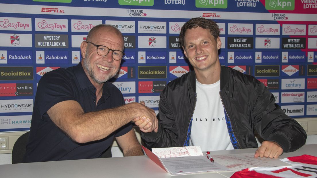 Jeff Hardeveld met trainer Fred Grim
