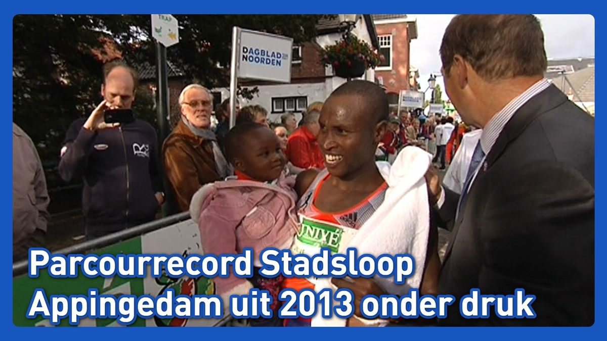 Kijk hier hoe het parcoursrecord van de Stadsloop in Appingedam gevestigd werd