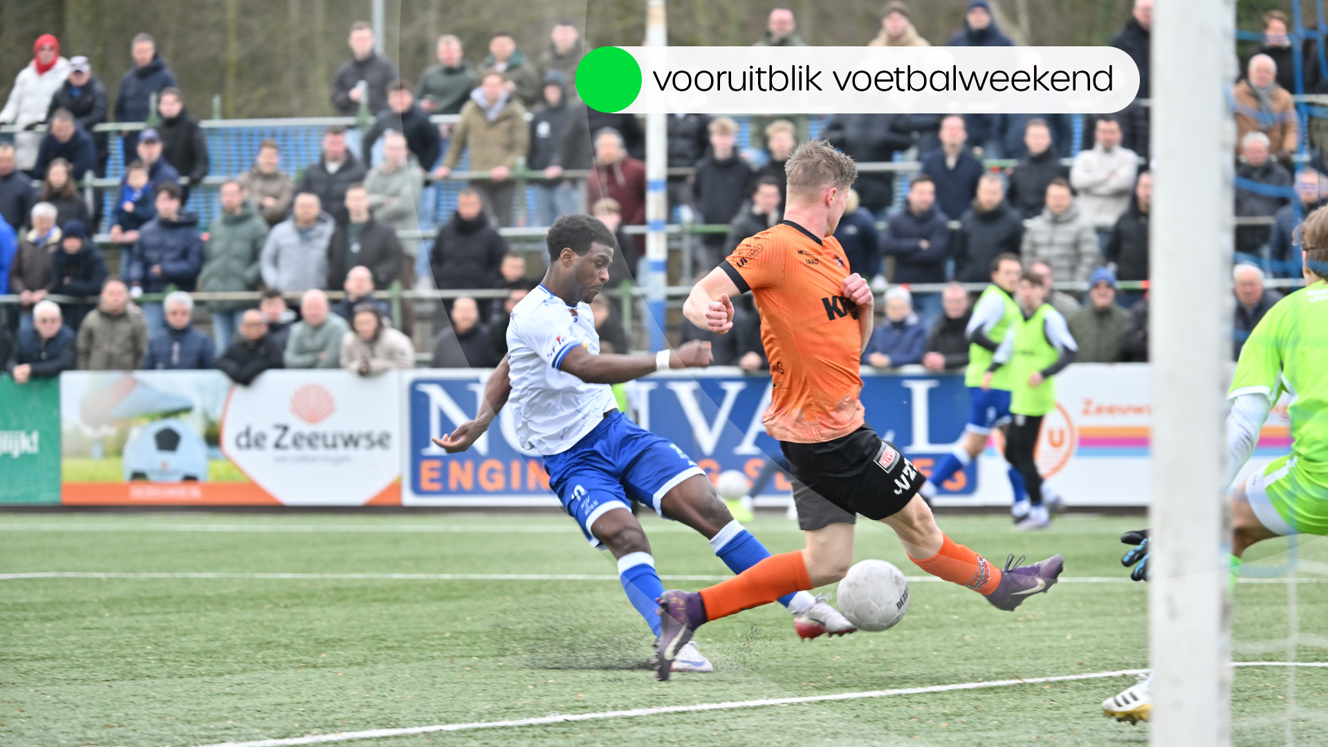 Deze wedstrijden worden vanmiddag en morgen gespeeld in het amateurvoetbal