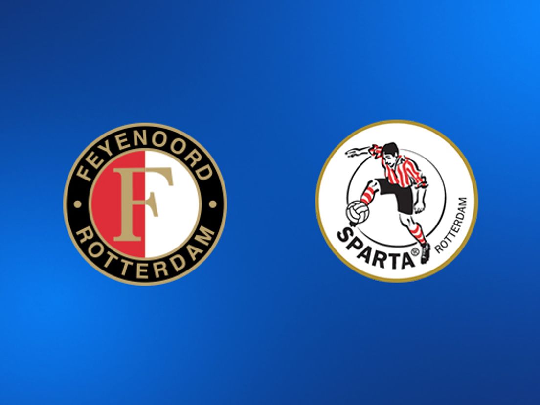 Logo's van Feyenoord en Sparta