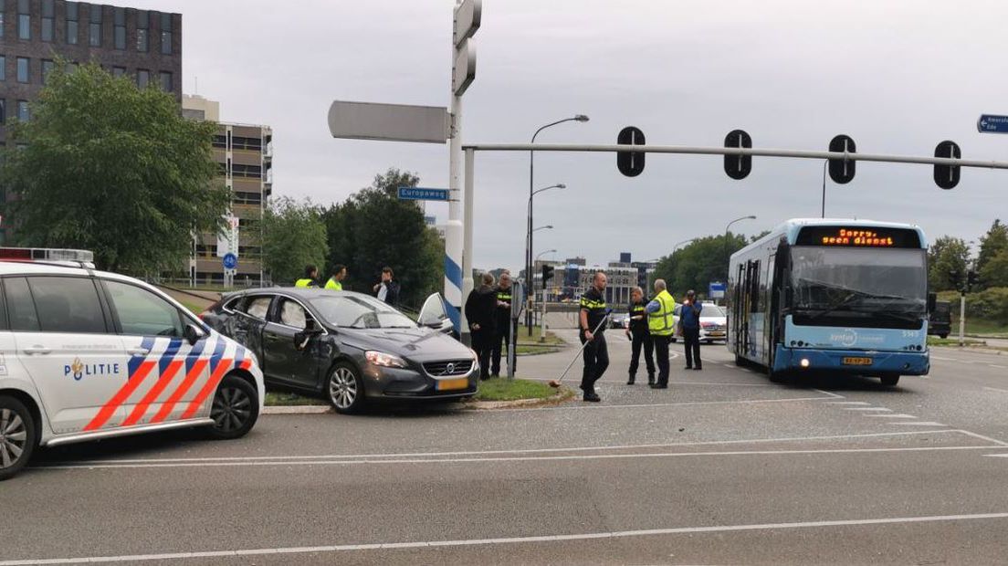 De plek van het ongeval in Apeldoorn.