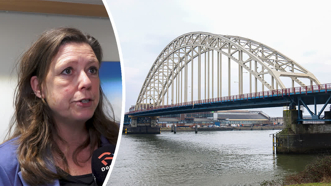 Marianne Jongen van Rijkswaterstaat noemt het 'zeer onwenselijk' dat fietsers toch de afgesloten Brug over de Noord pakken.