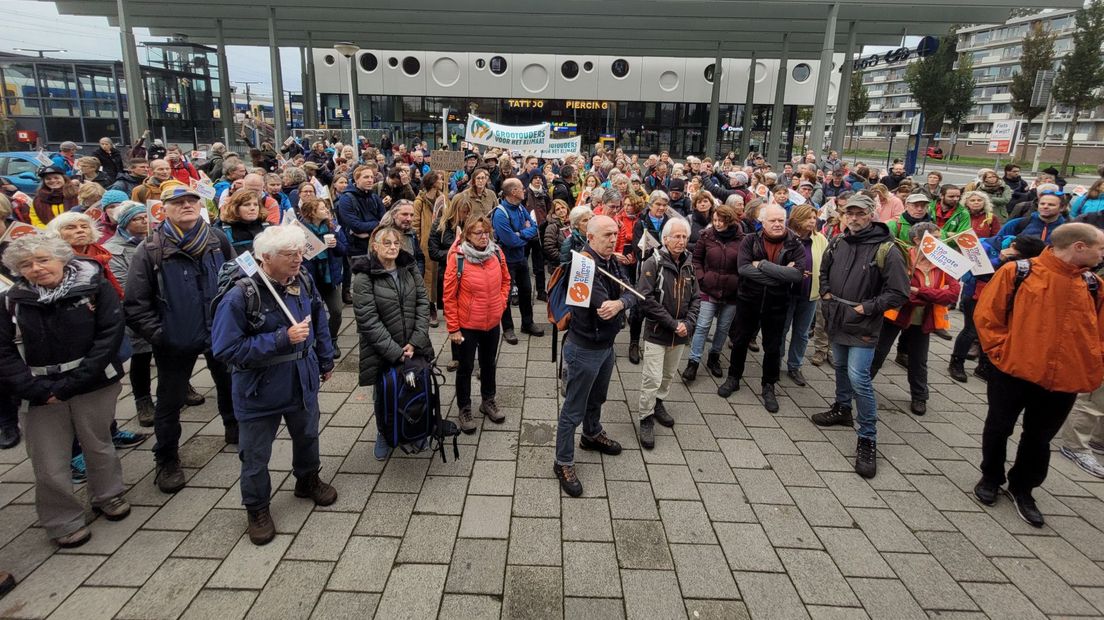 Volgens de organisatie was de opkomst zaterdag het hoogst van alle tochten door Nederland