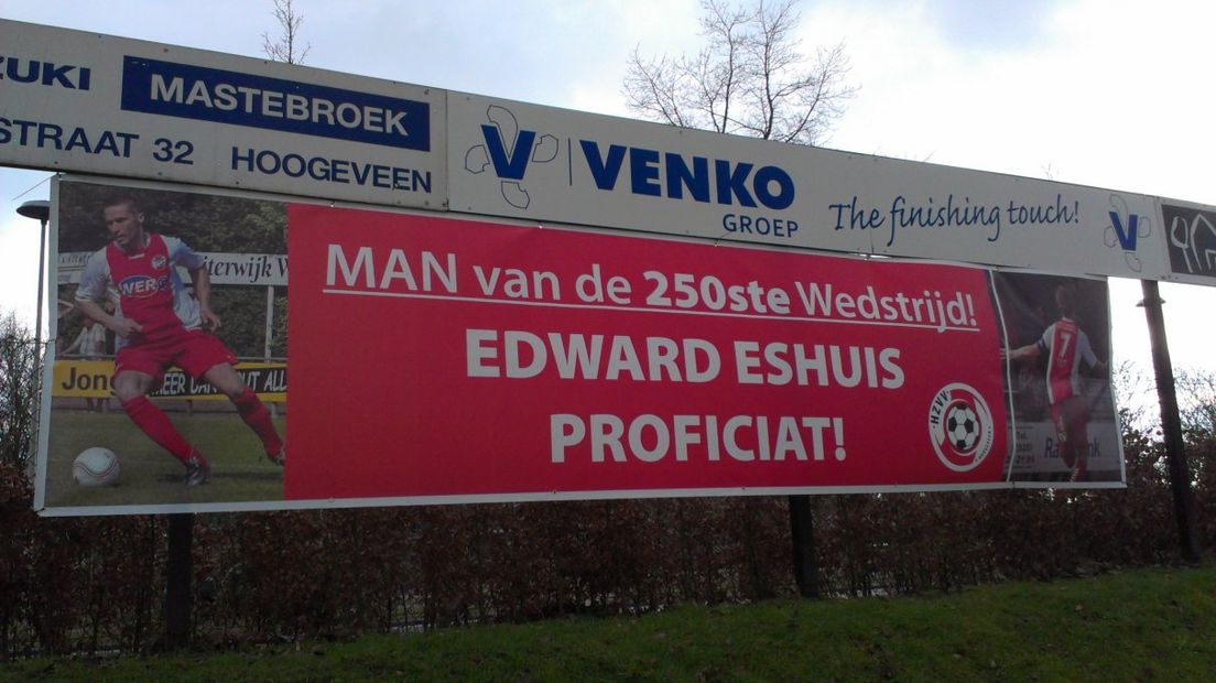 Er komt geen 300e wedstrijd voor Edward Eshuis bij HZVV