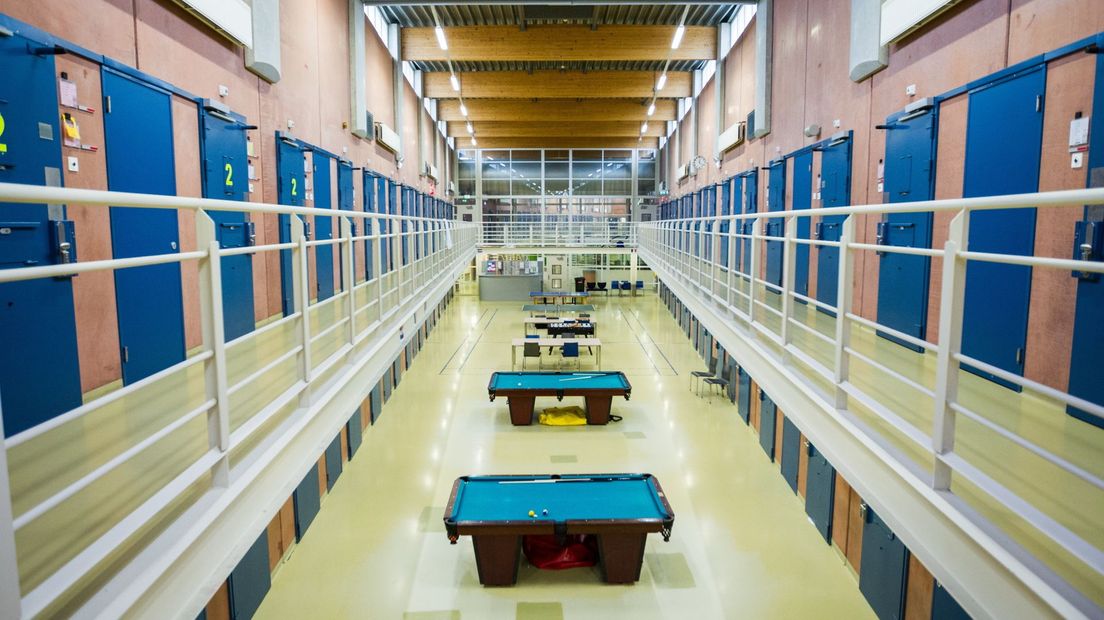 Zondagavond brak een opstand uit in de gevangenis in Ter Apel (Rechten: ANP/Huisman Media)