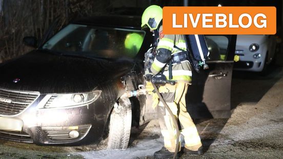 Autobrand in Nijmegen • flink ongeval op A2.