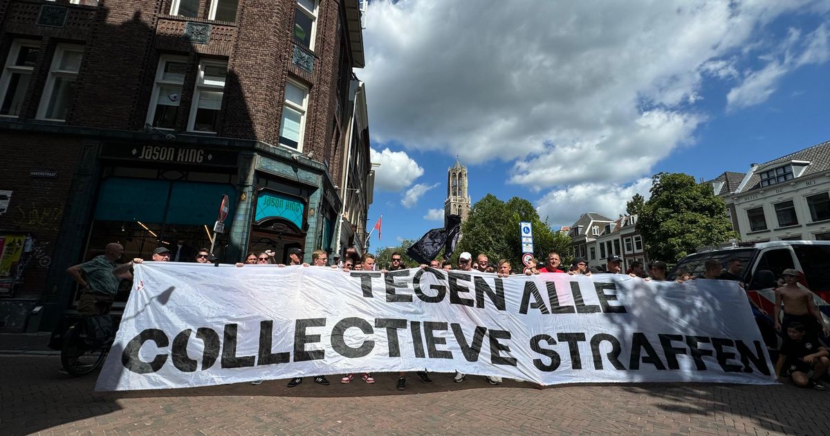 200 FC Utrecht supporters demonstrate against ‘naive and politically driven punishment’