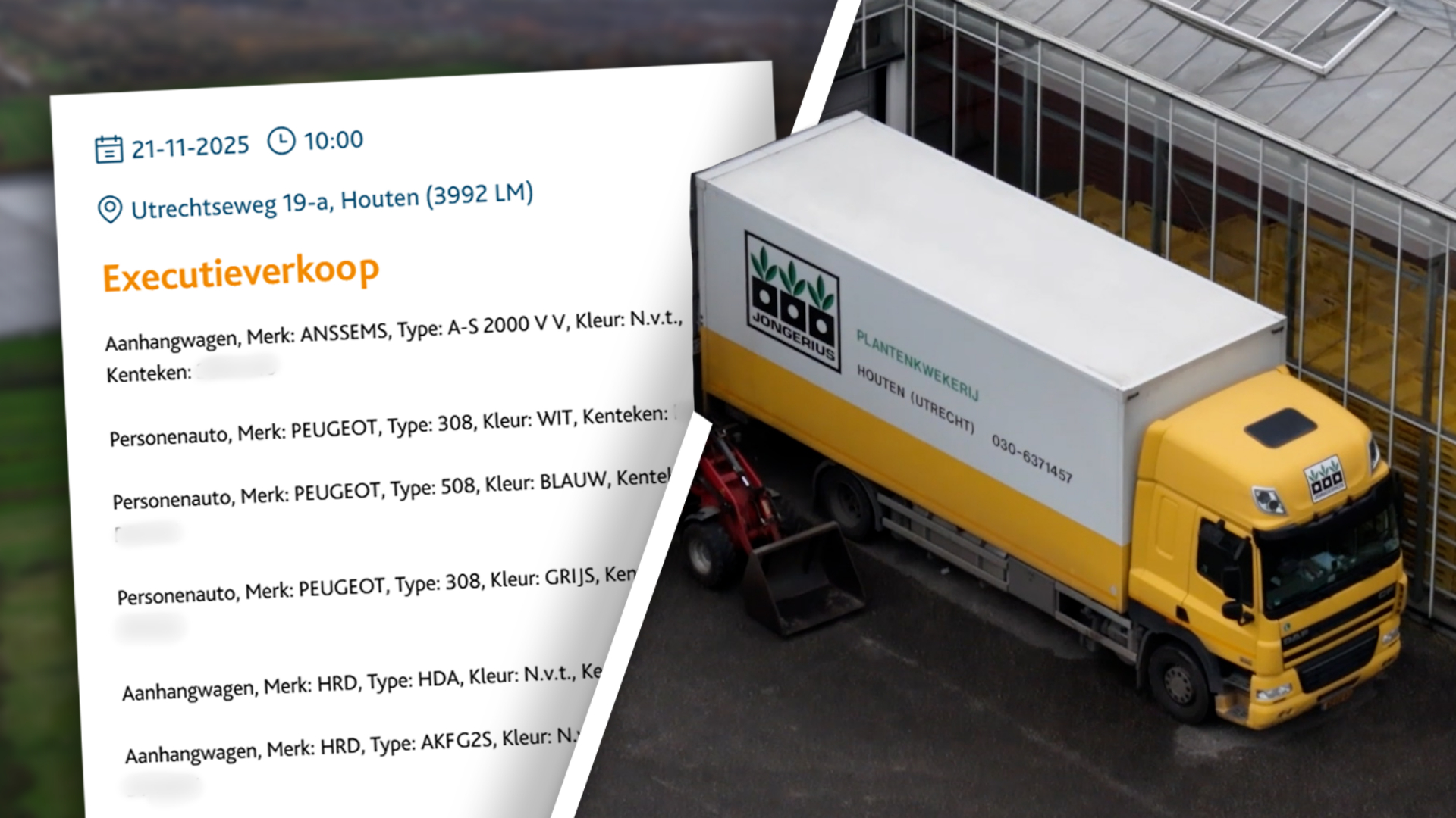 Inboedel van plantenkweker Jongerius vrijdag gedwongen onder de hamer