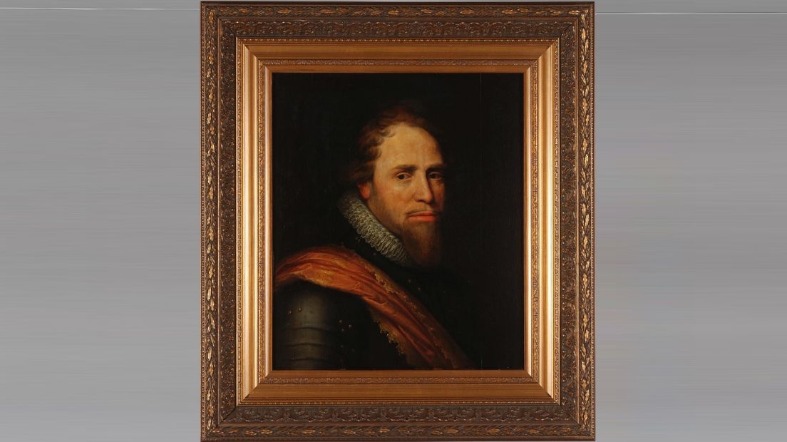 Het schilderij uit 1607 met Maurits van Oranje afgebeeld