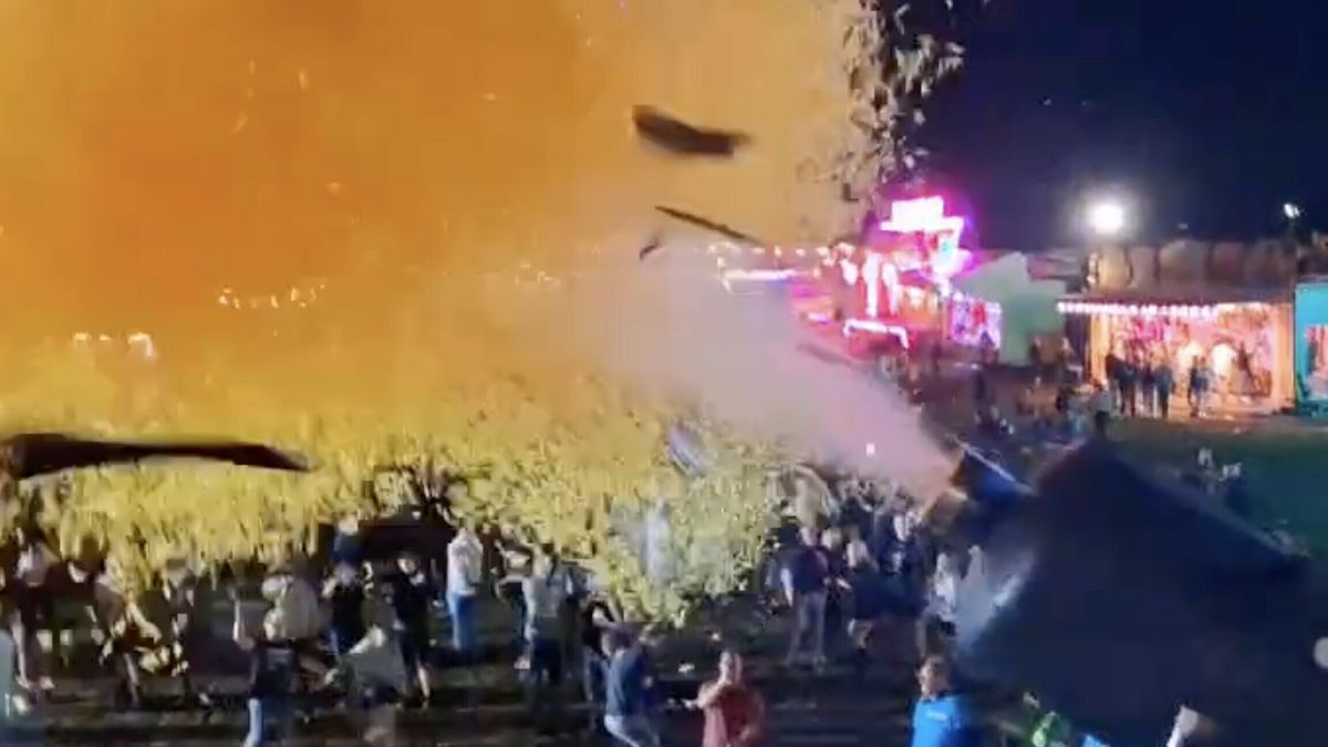 Confettikanon van StukTV ontploft bij optreden op Boerenrock