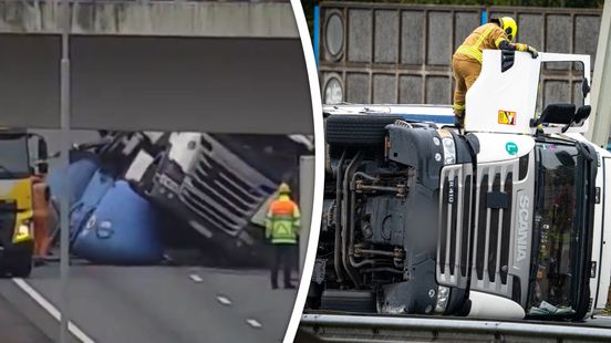 Nog altijd veel vertraging door eerder ongeluk; A16 tot middernacht nog deels afgesloten. Nog altijd veel vertraging door eerder ongeluk; A16 tot middernacht nog deels afgesloten.