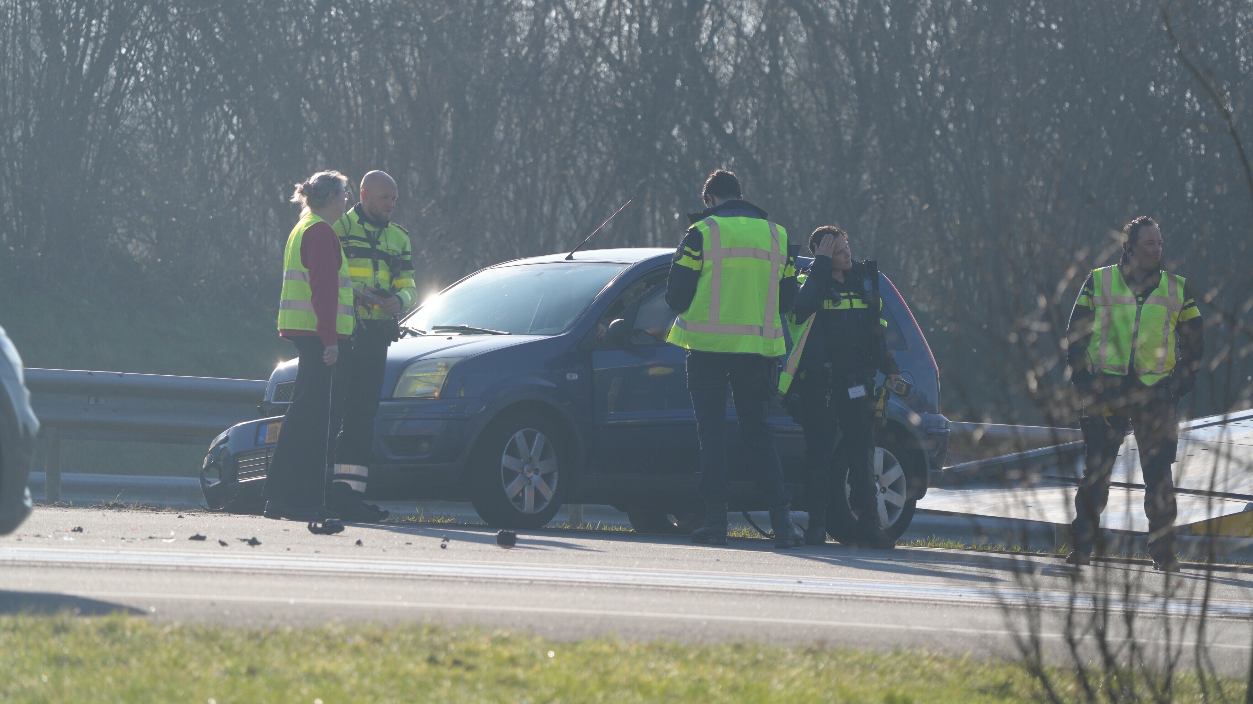 Gewonde bij kop-staartbotsing op A32 bij Meppel