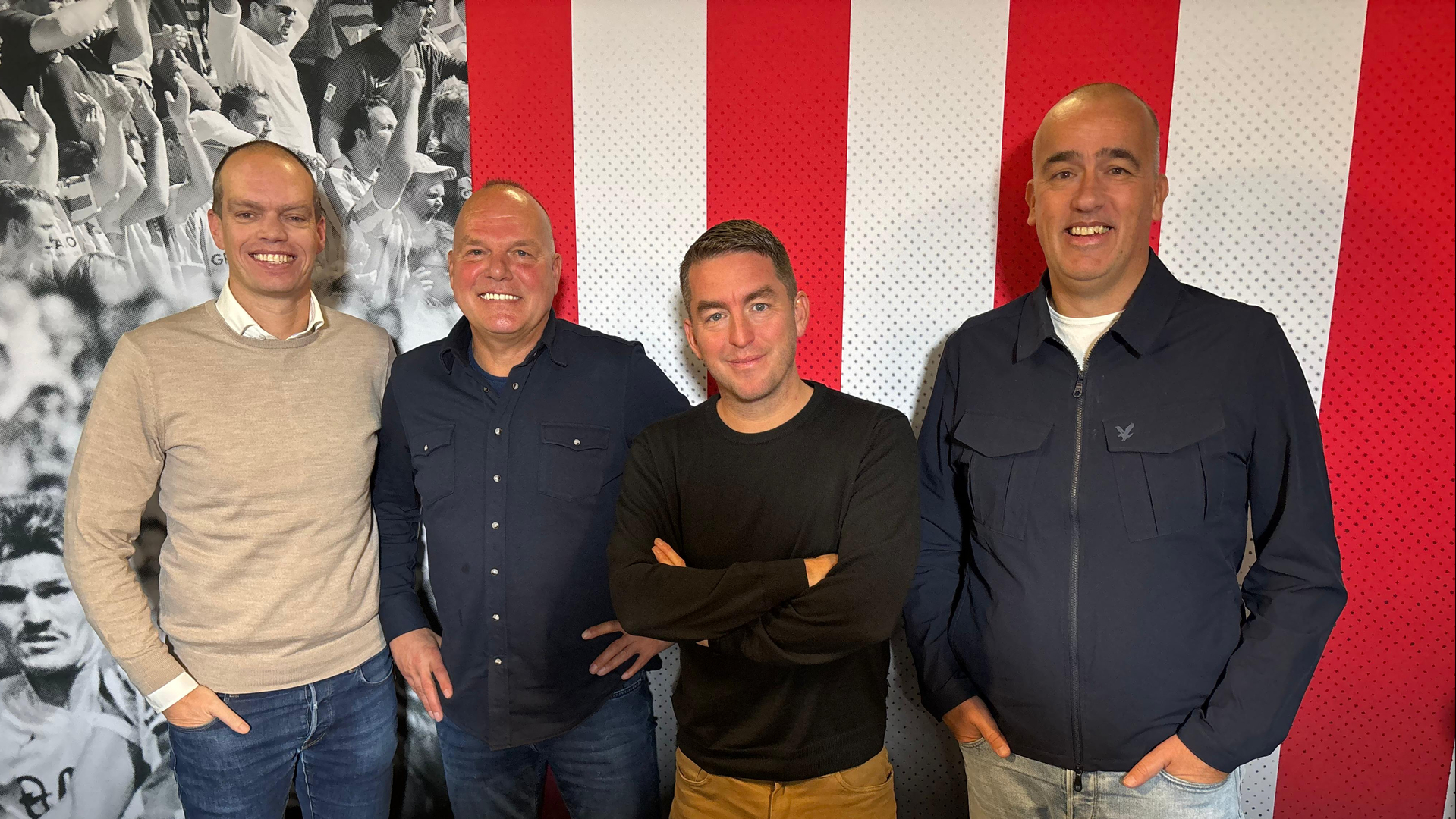 Frank Stout, Henk van Stee, Anton Slotboom en Ruud van Os