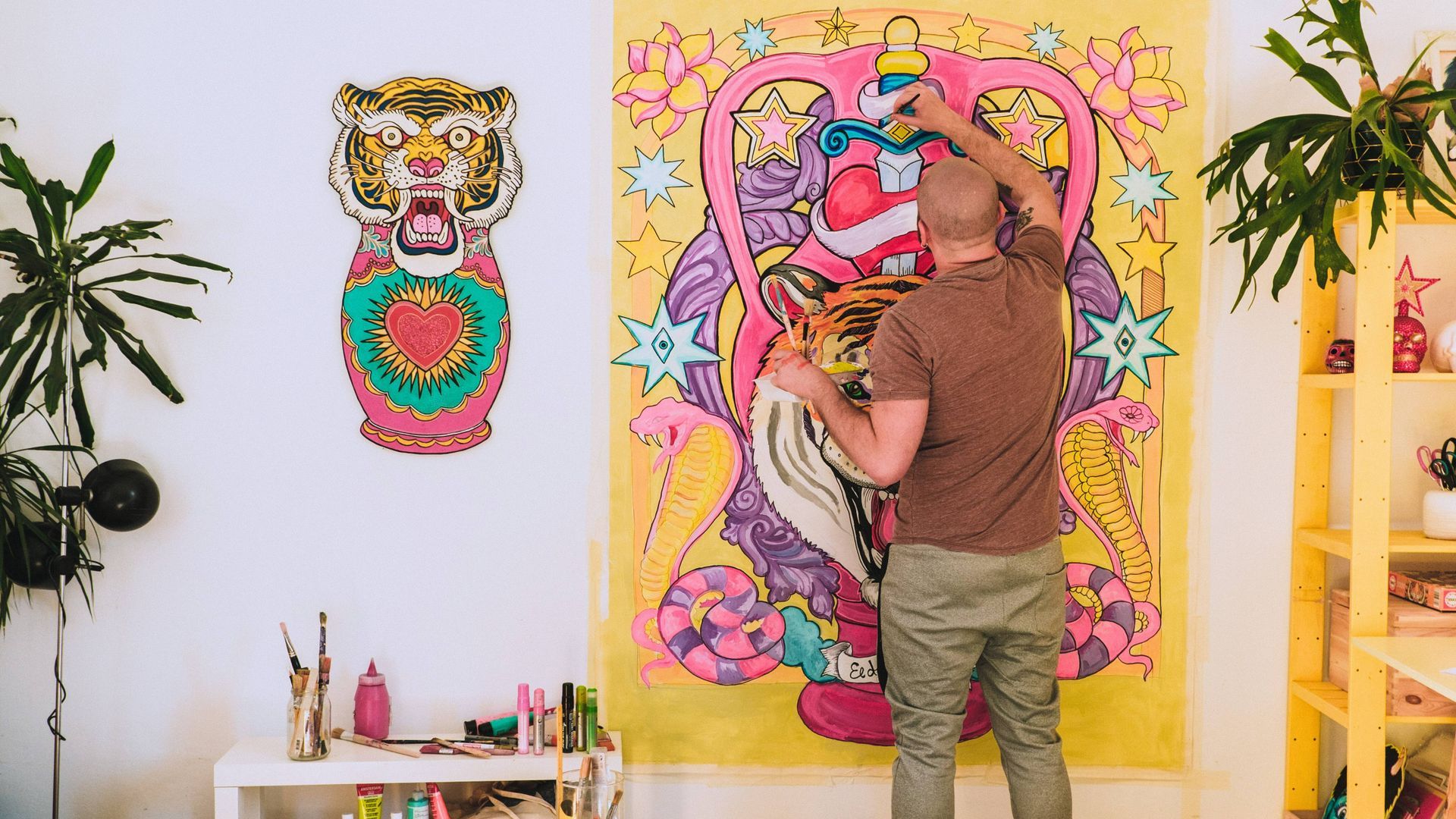 Tijdens het weekend kan de bezoeker kunstwerken bewonderen en zien hoe het gemaakt wordt.