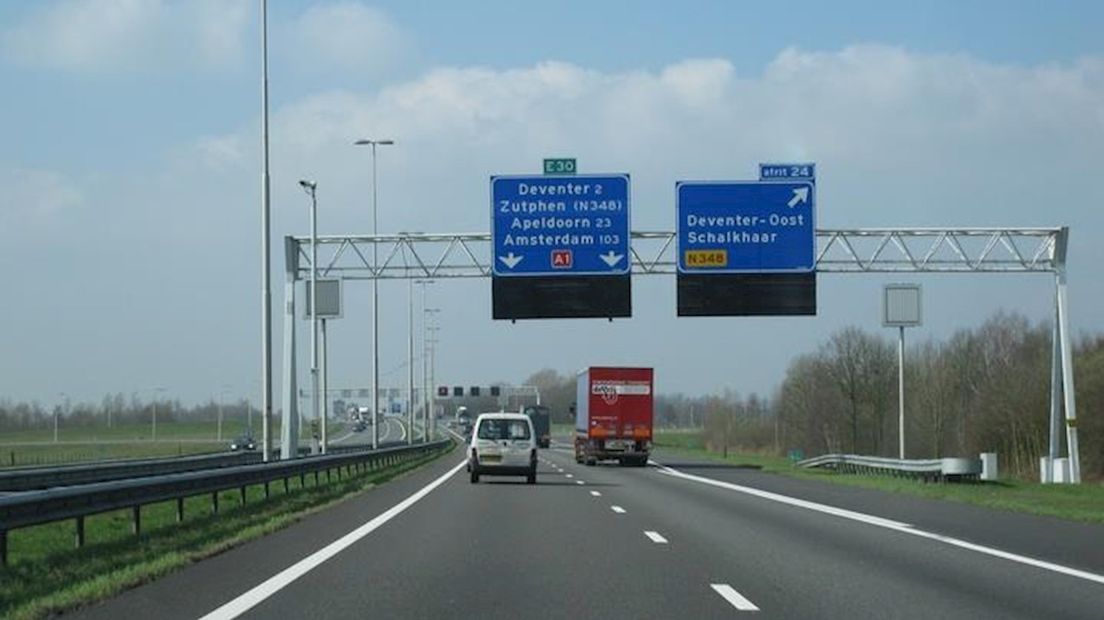 De A1 bij Deventer