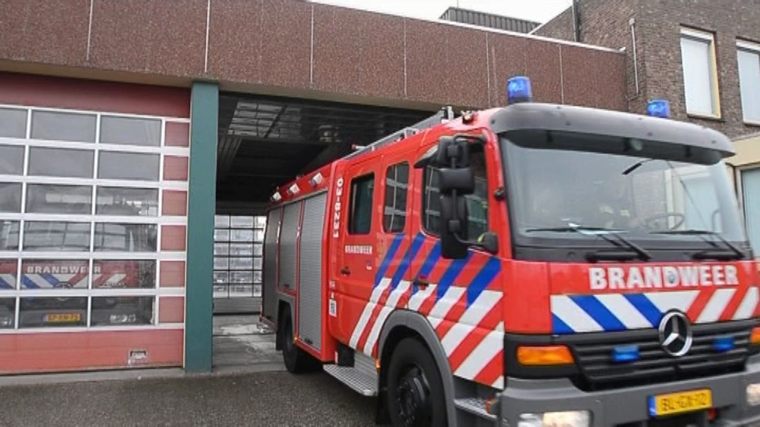 Een brandweerauto (Rechten: archief RTV Drenthe)