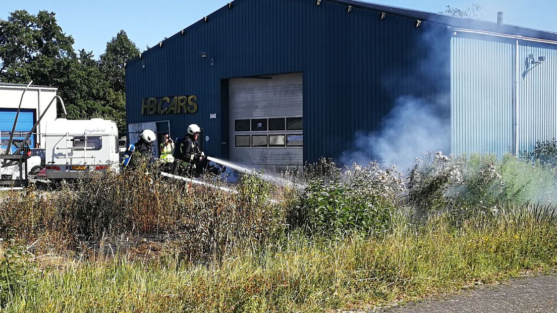 De brand was vlakbij een loods (Rechten: Persbureau Meter)