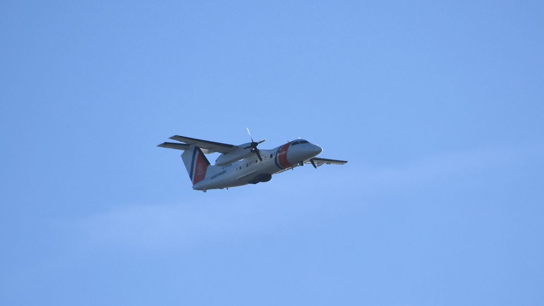 Bij de zoekactie op de Westerschelde werd ook een vliegtuig van de Kustwacht ingezet