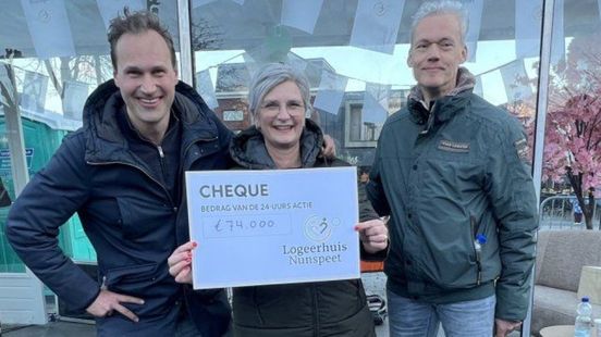 Nunspeet haalt 74.000 euro op voor het goede doel: 'Ik ben er stil van'