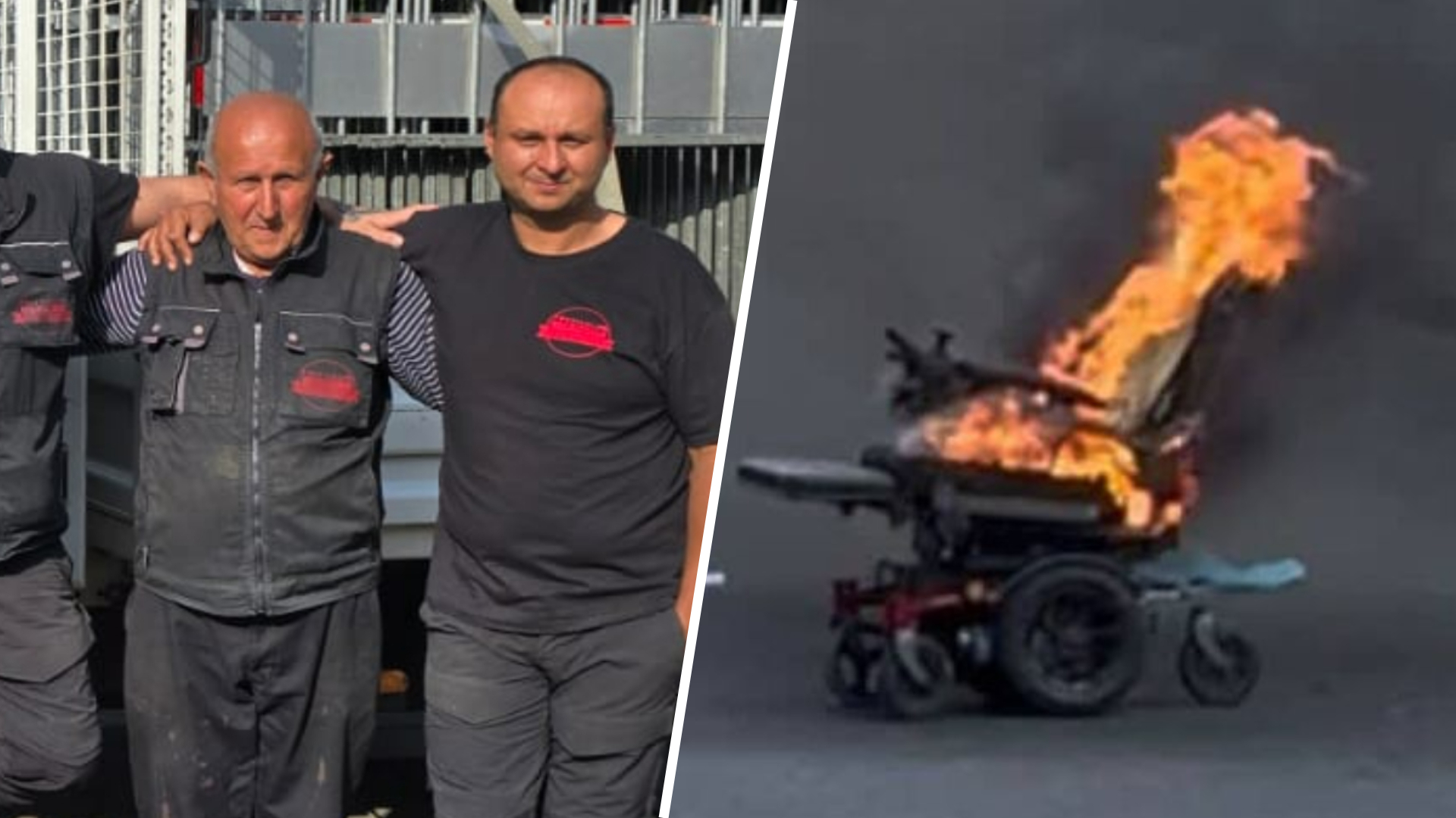 Ramo redt man uit brandende rolstoel: 'Met blote handen trok mijn vader hem uit de stoel'