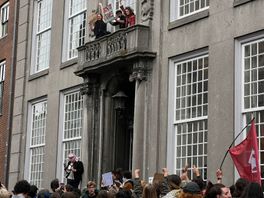 Demonstranten bezetten gebouw Universiteit Utrecht