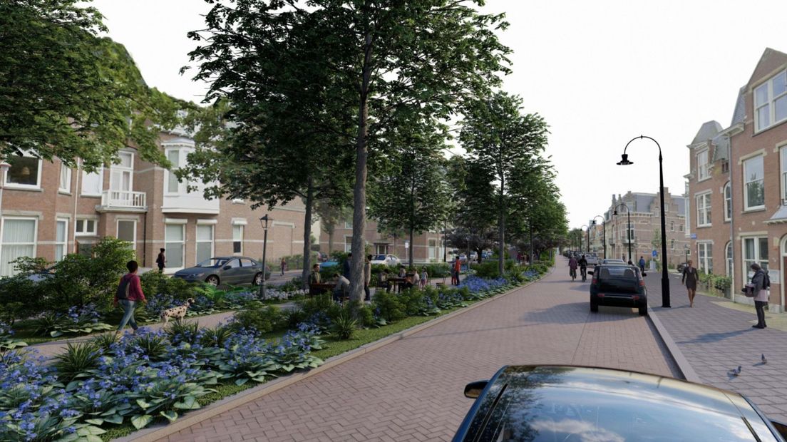 De bewoners wilden van de Prins Mauritslaan een groene promenade maken.
