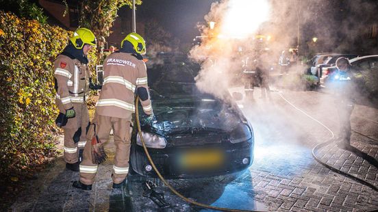 Auto total loss na brand • fatbiker gewond